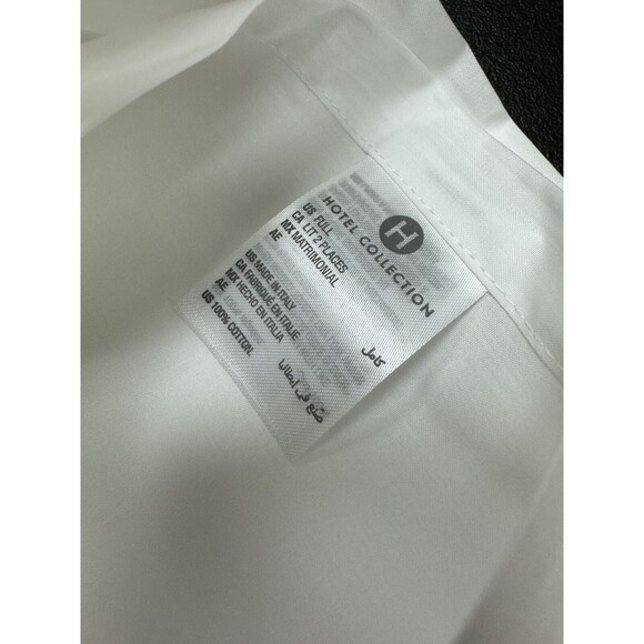 Hotel Collection Italian Percale 100% Cotton Flat Sheet, Full , Made In Italy - Picture 4 of 4